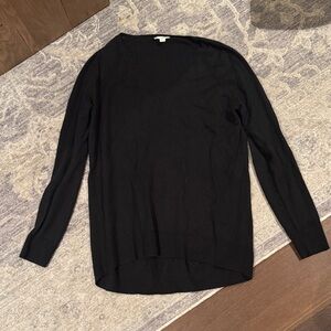 GAP Black V-Neck Cashmere Blend Sweater